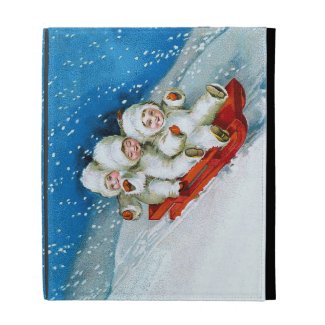 Ellen H. Clapsaddle: Winter Kids on Sledge