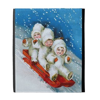 Ellen H. Clapsaddle: Winter Kids on Sledge