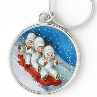 Ellen H. Clapsaddle: Winter Kids on Sledge