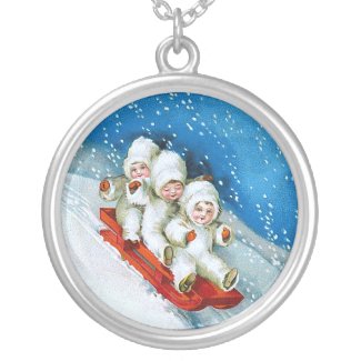 Ellen H. Clapsaddle: Winter Kids on Sledge