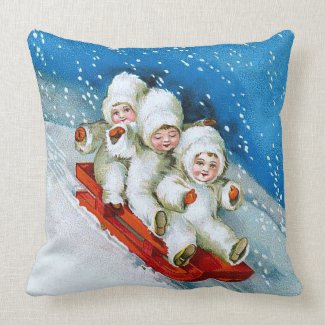 Ellen H. Clapsaddle: Winter Kids on Sledge