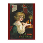 Ellen H. Clapsaddle - Writing Christmas Girl Postcards