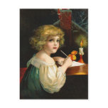 Ellen H. Clapsaddle - Writing Christmas Girl Post Cards