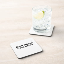 Ellen Thinks I can dance.png Beverage Coasters