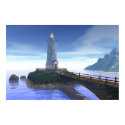 Elliot Key Lighthouse - Caribbean Blue posters by Inspinet Elliot Key Lighthouse - Caribbean Blue posters
