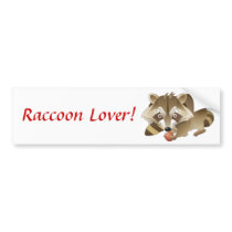 Elliot the Raccoon bumper stickers by Wildlifeshoppe Elliot the Raccoon bumper stickers