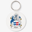 Elliott Family Crest keychains by coatsofarms Elliott Family Crest keychains