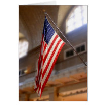 Ellis Island flag cards