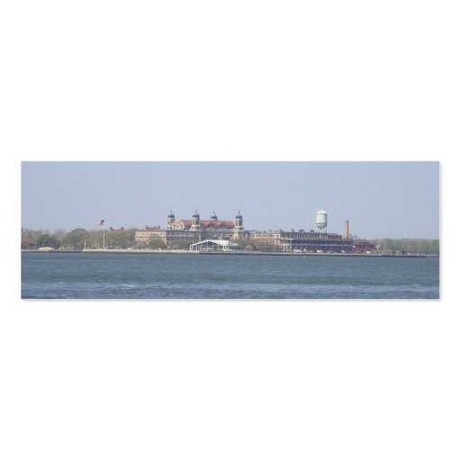 Ellis Island-NYC Bookmark Business Card Template (front side)