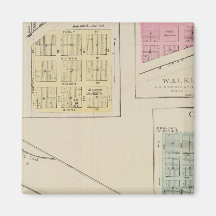 Ellis, Victoria, Walker, Herzog, Oakley, Kansas Fridge Magnet