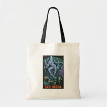 Ellora See India, Vintage Tote Bag