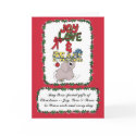 Elman the Elephant bearing Holiday Gifts cards