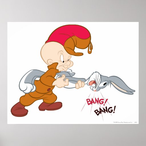 Elmer Fudd And BUGS BUNNY™ Print | Zazzle