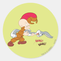 Elmer Fudd and Bugs Bunny Stickers
