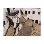 elmina castle courtyard postcard
