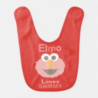 Elmo Loves You Baby Bib