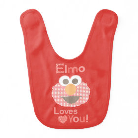Elmo Loves You Baby Bibs