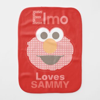 Elmo Loves You Burp Cloths
