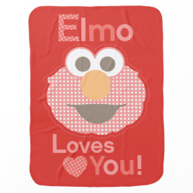 Elmo Loves You Stroller Blanket