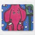 eloise the elephant loves her bird Mouse Mat mousepads