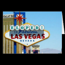 ELOPED! In Fabulous Las Vegas Card cards