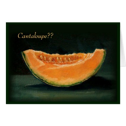 ELOPEMENT ANNOUNCEMENT: FUNNY: CANTALOUPE GREETING CARD