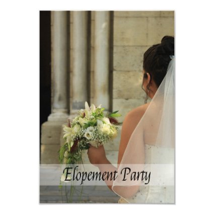 Elopement Party 3.5x5 Paper Invitation Card