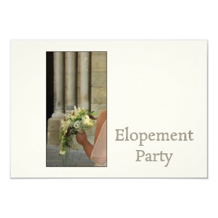 Elopement Party 3.5x5 Paper Invitation Card