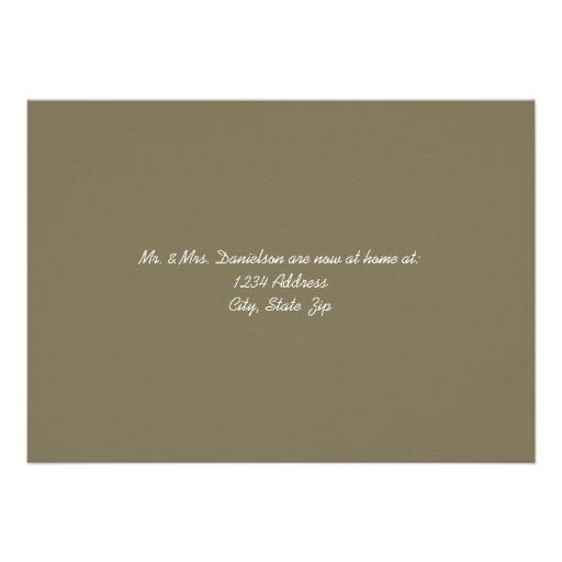 Elopement Wedding Marriage Announcement Invitation