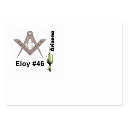 Eloy Lodge Custom Design Business Card Template (front side)