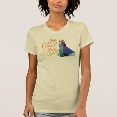 Elsa and Anna Standing Back to Back Shirt