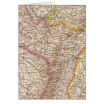 ElsassLothringen, Bayerische Pfalz Atlas Map Greeting Card