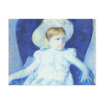 Elsie in A Blue Chair, Mary Cassatt postcards