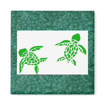 Elua honu (2 sea turtles)magnet