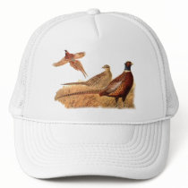 Elusive Pheasant Bird Hunting Mesh Hat