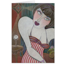 Elva's Crystal Ball greeting card