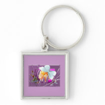 Elve with ladybirds keychain