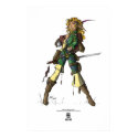 Elven Adventuress (Colour) posters by JollyJack Elven Adventuress (Colour) posters