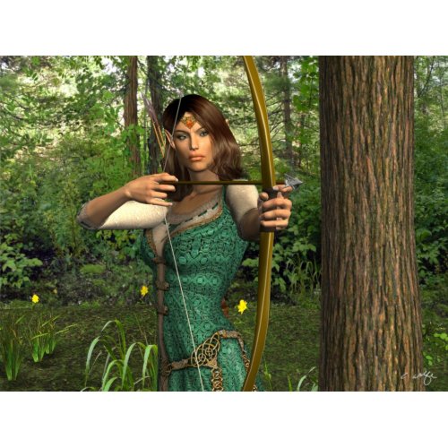 'Elven Archer' Print print