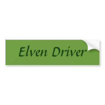 Elven Driver bumper stickers by Queen_Lydia16 Elven Driver bumper stickers