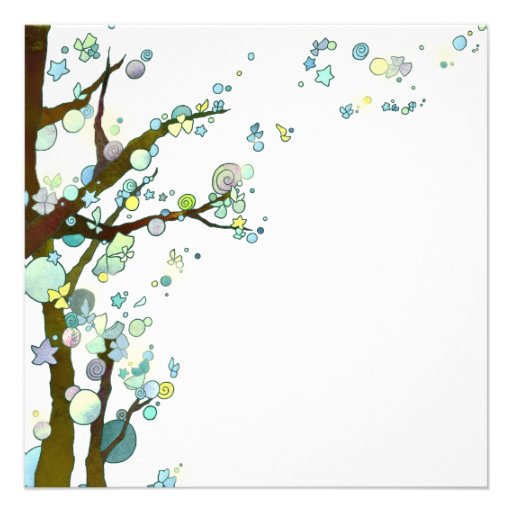 Elven Forest Rustic + Modern Tree Wedding Invites