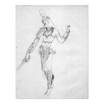 Elven Warrior Woman posters