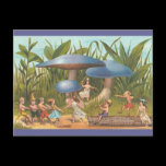 Elves and Fairies in Mushroom Land Postcard