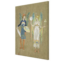 Elves and Fairy Painters, from 'The Snowman' 1899 canvas prints
