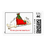 Elves give me heartburn stamp