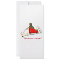 ELVES GIVE ME HEARTBURN! RACK CARD DESIGN