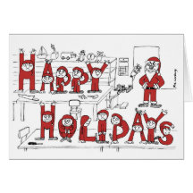 Elves Greeting Card