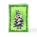 ELVES, HOLLY & CHRISTMAS TREE by SHARON SHARPE cards by sharonsharpe ELVES, HOLLY & CHRISTMAS TREE by SHARON SHARPE cards