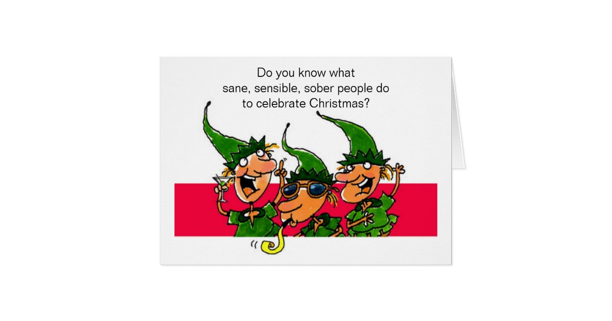 Elves Humorous Christmas Card | Zazzle