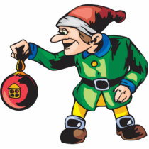 Elves Love Christmas Ornaments Acrylic Cut Outs